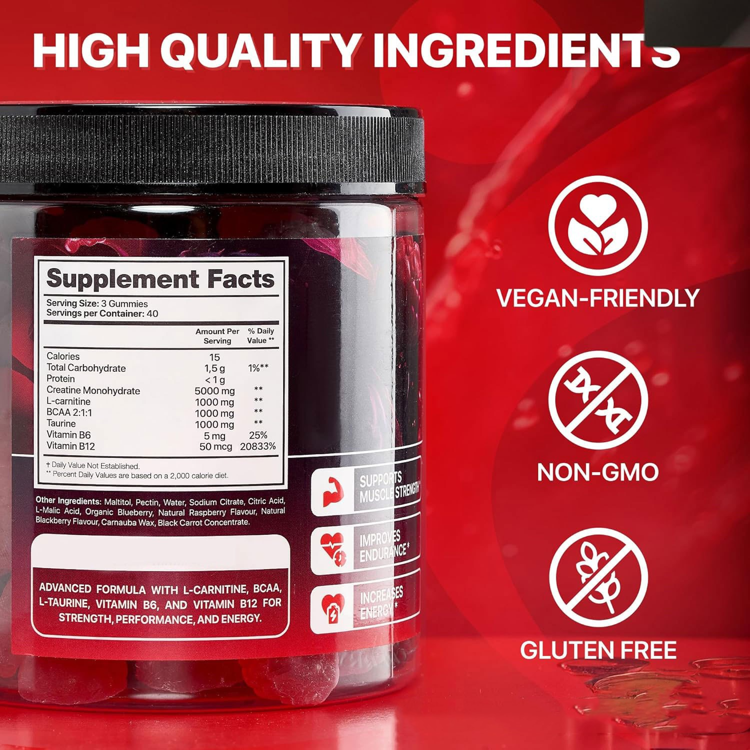 Gominolas 120u. | Creatina + Vitaminas